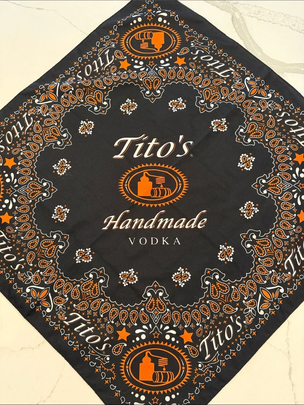 Tito’s Vodka Black and Orange Bandanas set of 2